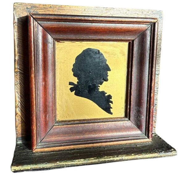 Antique Metal Book Ends George Martha Washington Silhouette 1930s Estate - Picture 2 of 11